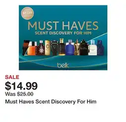 Belk Must Haves Scent Discovery For Him offer