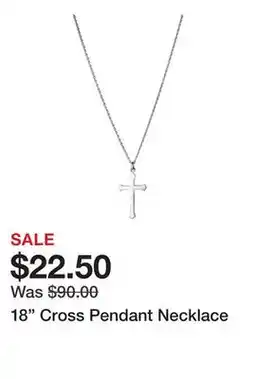 Belk 18 Cross Pendant Necklace offer