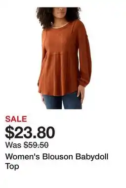 Belk Women's Blouson Babydoll Top offer