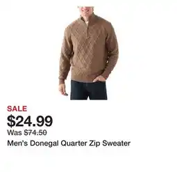 Belk Men's Donegal Quarter Zip Sweater offer