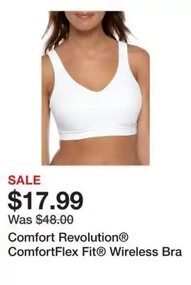 Belk Comfort Revolution ComfortFlex Fit Wireless Bra offer
