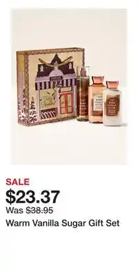 Bath & Body Works Warm Vanilla Sugar Gift Set offer