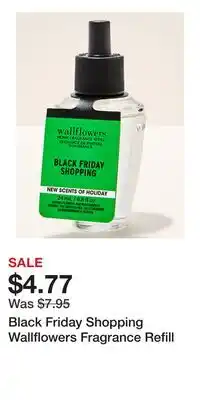 Bath & Body Works Black Friday Shopping Wallflowers Fragrance Refill offer