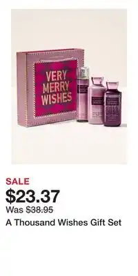 Bath & Body Works A Thousand Wishes Gift Set offer