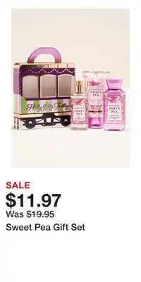 Bath & Body Works Sweet Pea Gift Set offer