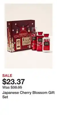Bath & Body Works Japanese Cherry Blossom Gift Set offer