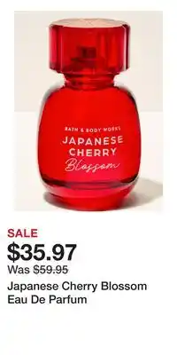 Bath & Body Works Japanese Cherry Blossom Eau De Parfum offer