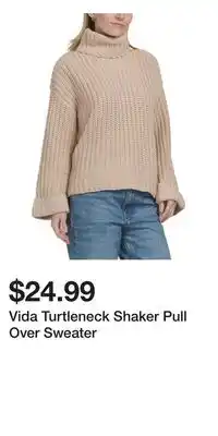 TJ Maxx Vida Turtleneck Shaker Pull Over Sweater offer