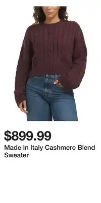 TJ Maxx Made In Italy Cashmere Blend Sweater offer