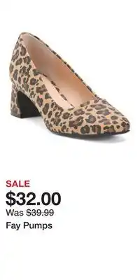 TJ Maxx Fay Pumps offer