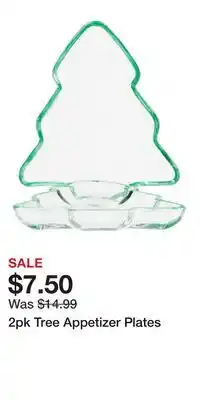 TJ Maxx 2pk Tree Appetizer Plates offer