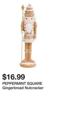 TJ Maxx PEPPERMINT SQUARE Gingerbread Nutcracker offer