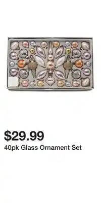 TJ Maxx 40pk Glass Ornament Set offer