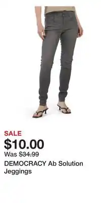 TJ Maxx DEMOCRACY Ab Solution Jeggings offer
