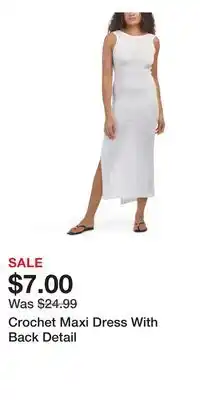TJ Maxx Crochet Maxi Dress With Back Detail offer