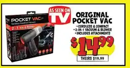 Ollie's ORIGINAL POCKET VAC offer