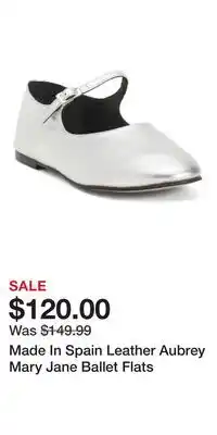 TJ Maxx Made In Spain Leather Aubrey Mary Jane Ballet Flats offer