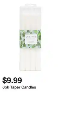 TJ Maxx 8pk Taper Candles offer