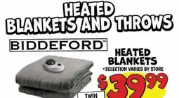 Ollie's BIDDEFORD HEATED BLANKETS offer