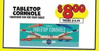 Ollie's TABLETOP CORNHOLE offer