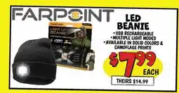Ollie's FARPOINT LED BEANIE offer