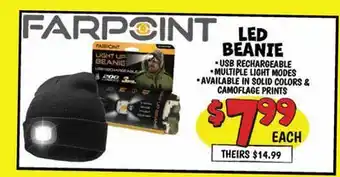 Ollie's FARPOINT LED BEANIE offer