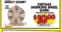Ollie's VINTAGE DRINKING WHEEL GAME offer