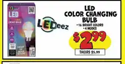 Ollie's LED COLOR CHANGING BULB offer