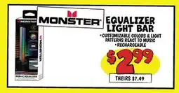 Ollie's MONSTER EQUALIZER LIGHT BAR offer