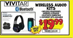 Ollie's VIVITAR WIRELESS AUDIO KITS offer