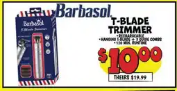 Ollie's Barbasol T-BLADE TRIMMER offer