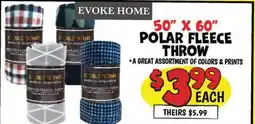 Ollie's EVOKE HOME POLAR FLEECE THROW offer