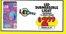 Ollie's LED SUBMERSIBLE LIGHT offer