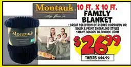 Ollie's Montauk FAMILY BLANKET offer