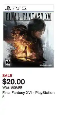Game Stop Final Fantasy XVI - PlayStation 5 offer