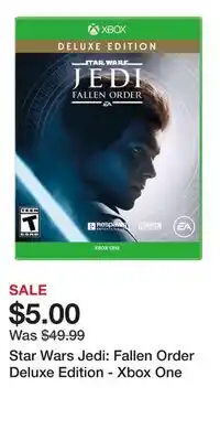 Game Stop Star Wars Jedi: Fallen Order Deluxe Edition - Xbox One offer