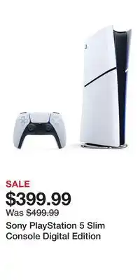 Game Stop Sony PlayStation 5 Slim Console Digital Edition offer