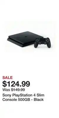 Game Stop Sony PlayStation 4 Slim Console 500GB - Black offer