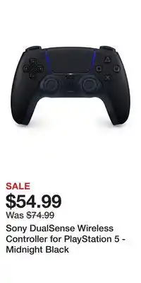 Game Stop Sony DualSense Wireless Controller for PlayStation 5 - Midnight Black offer