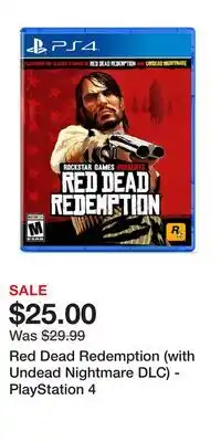 Game Stop Red Dead Redemption (with Undead Nightmare DLC) - PlayStation 4 offer