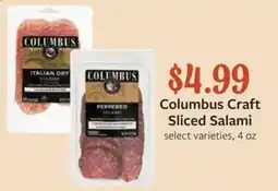 Fareway Columbus Craft Sliced Salami offer