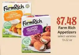 Fareway Farm Rich Appetizers offer