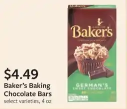 Fareway Baker's Baking Chocolate Bars offer
