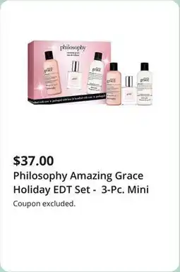 JC Penney Philosophy Amazing Grace Holiday EDT Set - 3-Pc. Mini offer