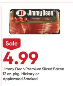 Stater Bros Jimmy Dean Premium Sliced Bacon offer