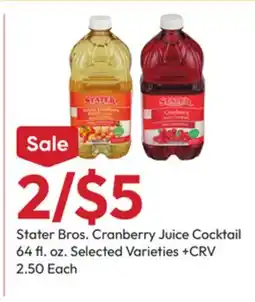 Stater Bros Stater Bros. Cranberry Juice Cocktail offer