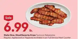 Stater Bros Stater Bros. Sliced Bacon by Kruse offer