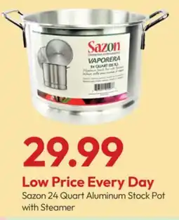 Stater Bros Sazon 24 Quart Aluminum Stock Pot with Steamer offer