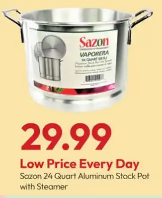 Stater Bros Sazon 24 Quart Aluminum Stock Pot with Steamer offer