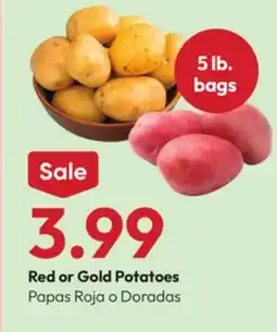 Stater Bros Red or Gold Potatoes offer